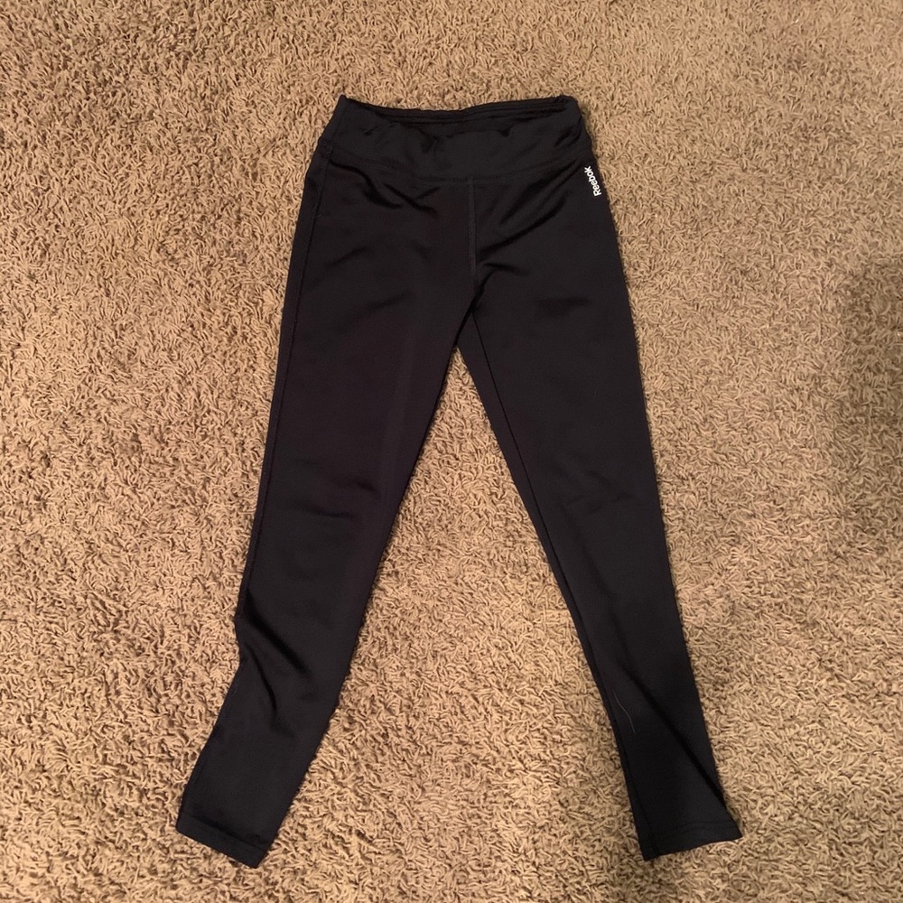 Reebok girls black athletic leggings